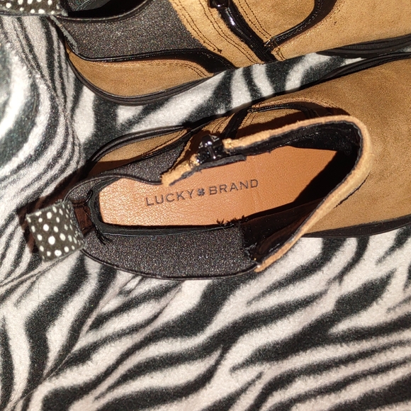 👣LUCKY BRAND EABILE Topanga Tan Boots - Picture 10 of 16